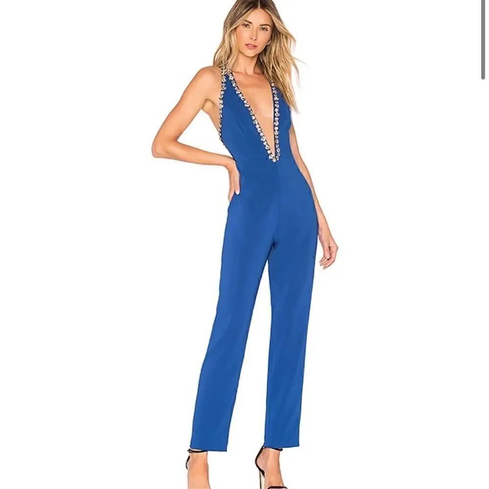 NBD Luna Jumpsuit in Midnight Cobalt
